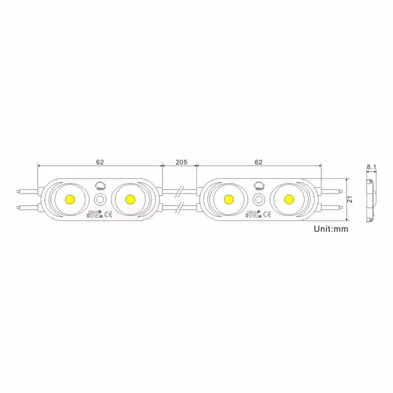 Osram LED Module Επιγραφών 2W 12VDC 200LM 6000K IP67