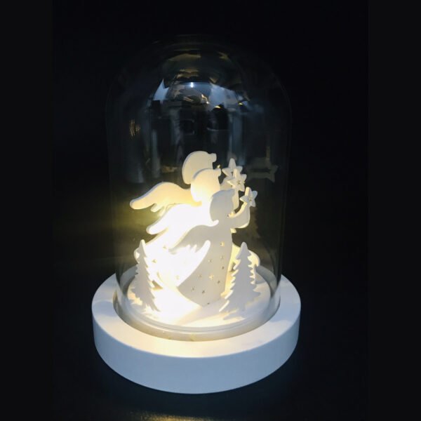 Διακοσμητική Φωτιστική Γυάλα Αγγελάκια CM