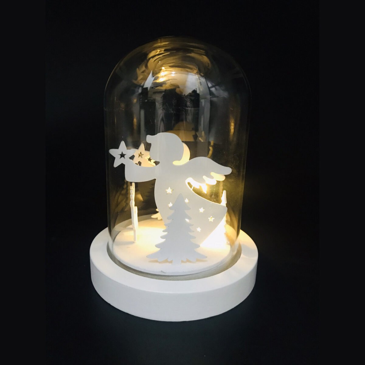 Διακοσμητική Φωτιστική Γυάλα Αγγελάκια CM