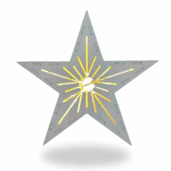 Ξύλινο Διακοσμητικό Νιφάδα