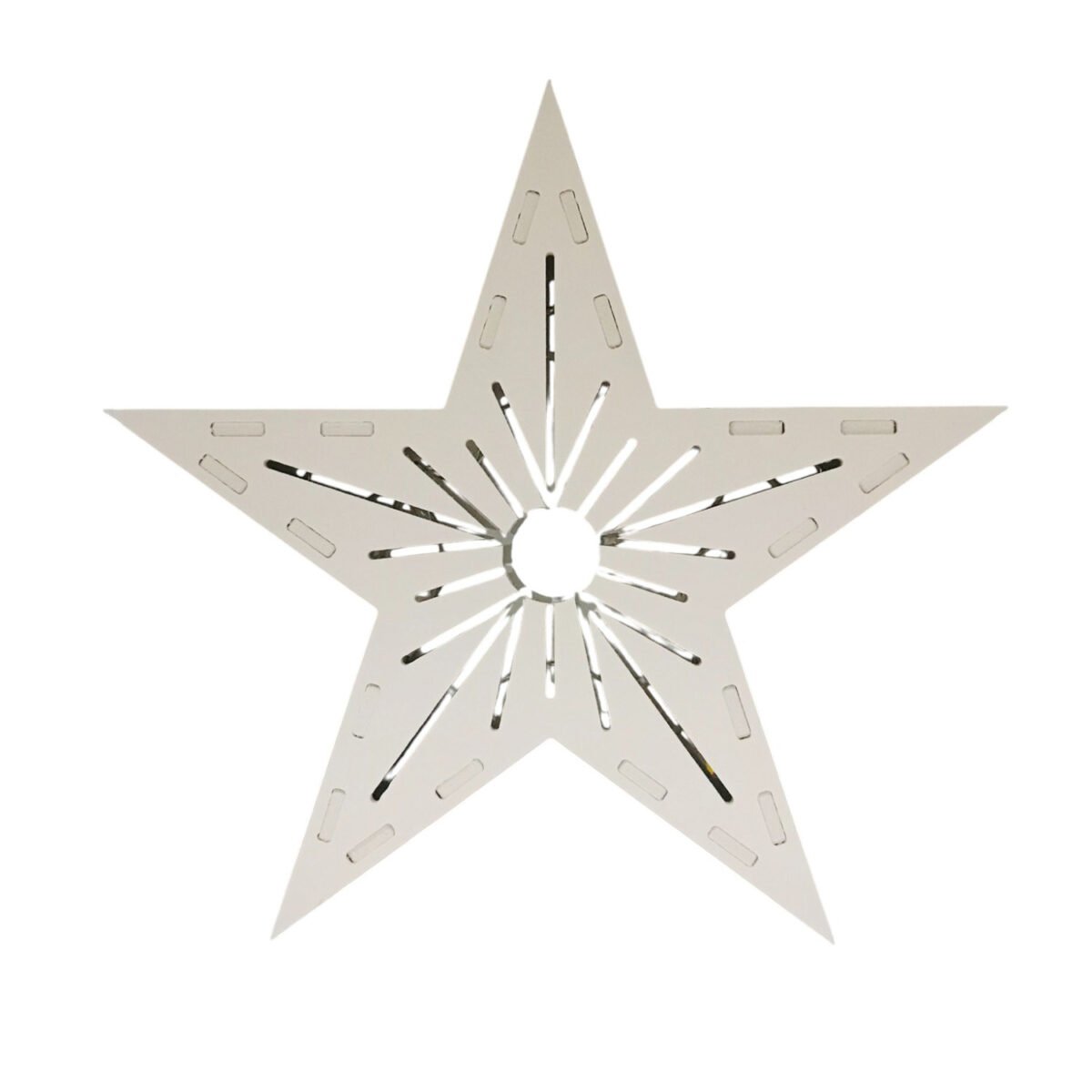 Ξύλινο Διακοσμητικό Νιφάδα με LED