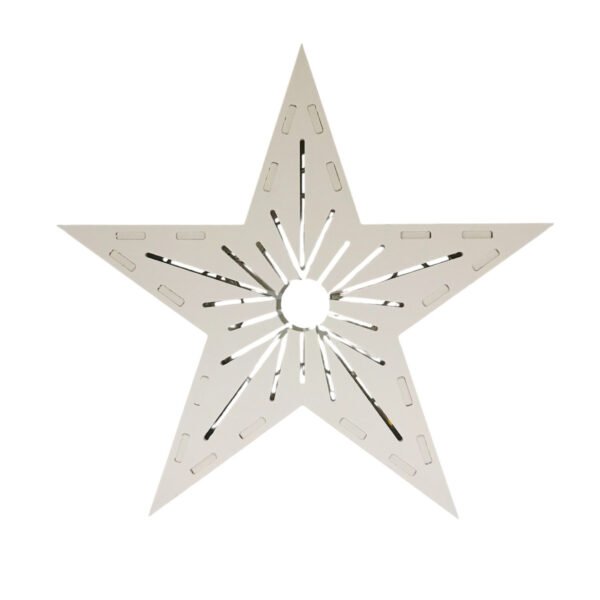 Ξύλινο Διακοσμητικό Νιφάδα με LED