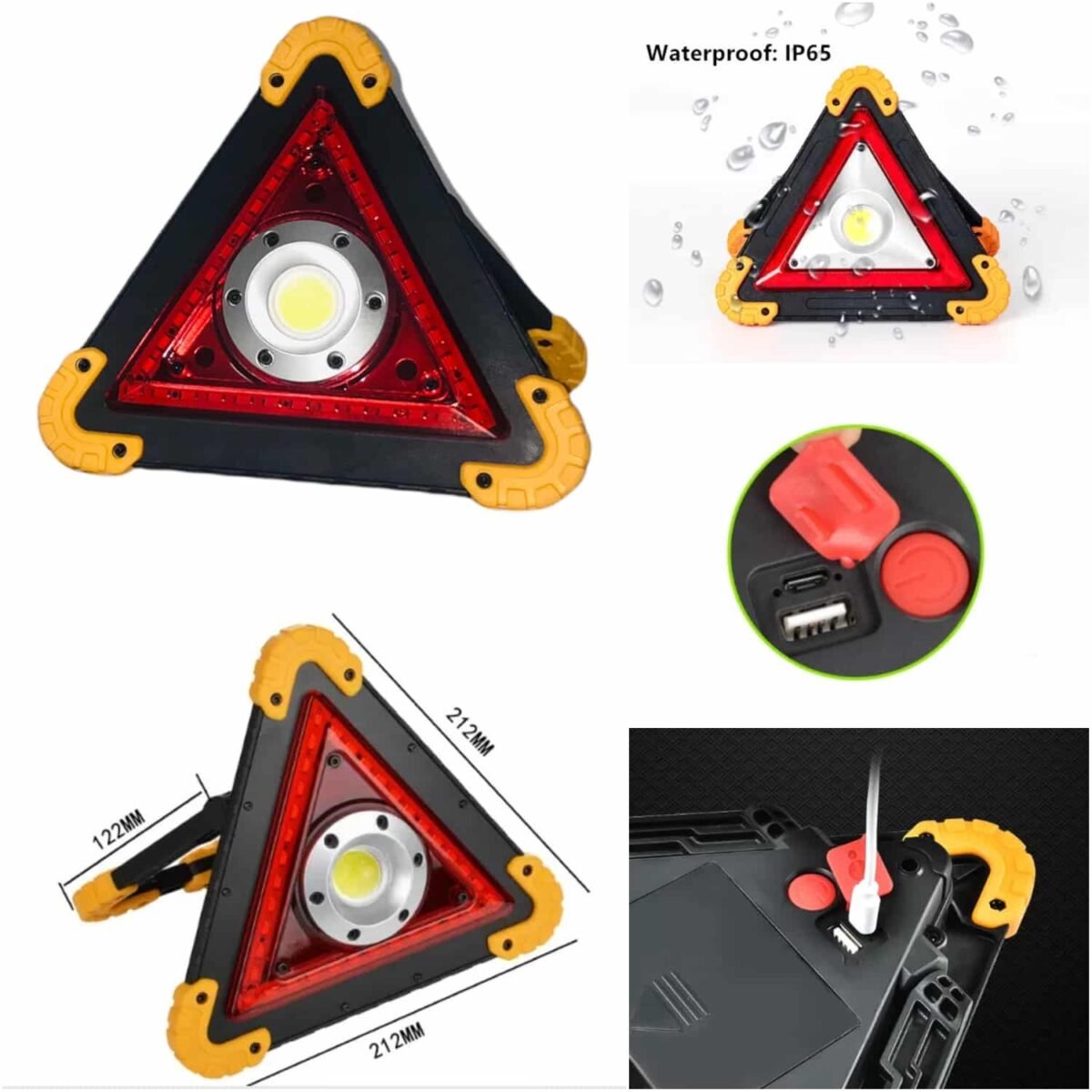 100449 LED φωτιζόμενο τρίγωνο σήμανσης 2 1