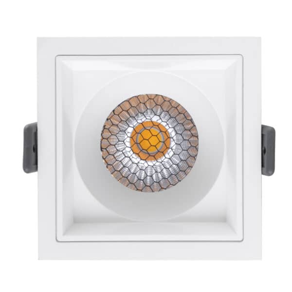 GloboStar® PLUTO-M 60272 Χωνευτό LED Spot Downlight TrimLess Μ8.4xΠ8.4cm 10W 1300lm 38° AC 220-240V IP20 Μ8.4 x Π8.4 x Υ5.9cm - Τετράγωνο - Λευκό & Anti-Glare HoneyComb - Φυσικό Λευκό 4500K - Bridgelux COB - 5 Years Warranty | 20,40 €