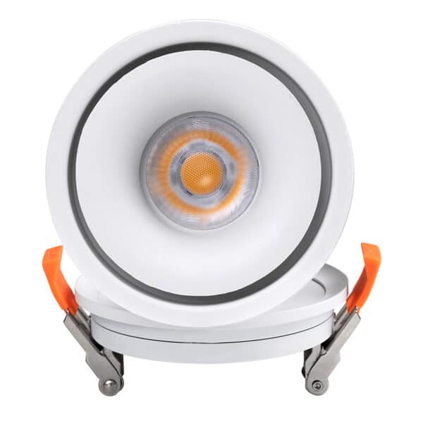 GloboStar® OMEGA-R 60295 Χωνευτό LED Spot Downlight TrimLess Φ10cm 12W 1500lm 36° AC 220-240V IP20 Φ10 x Υ8.2cm - Στρόγγυλο - Λευκό - Θερμό Λευκό 2700K - Bridgelux COB - 5 Years Warranty | 47,16 €