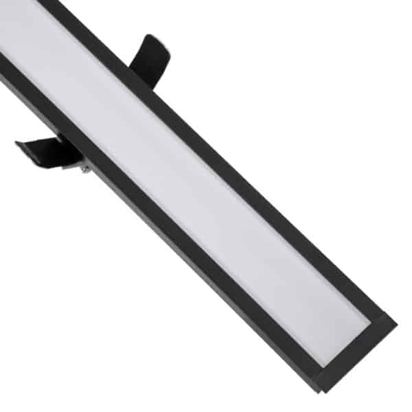 GloboStar® LUCA 61032 Γραμμικό Χωνευτό Φωτιστικό Linear LED CCT 54W 6500lm 120° AC 220-240V Μ121.5 x Π5 x Υ4cm - Εναλλαγή Φωτισμού μέσω Τηλεχειριστηρίου All In One Ψυχρό 6000k+Φυσικό 4500k+Θερμό 2700k Dimmable - Μαύρο - 3 Years Warranty | 67,37 €