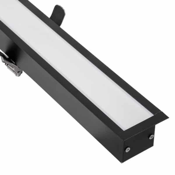 GloboStar® LUCA 61032 Γραμμικό Χωνευτό Φωτιστικό Linear LED CCT 54W 6500lm 120° AC 220-240V Μ121.5 x Π5 x Υ4cm - Εναλλαγή Φωτισμού μέσω Τηλεχειριστηρίου All In One Ψυχρό 6000k+Φυσικό 4500k+Θερμό 2700k Dimmable - Μαύρο - 3 Years Warranty | 67,37 €