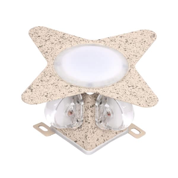 GloboStar® WALLLIGHT-CINA 90659 Φωτιστικό Τοίχου - Απλίκα LED 10W 1000lm 10° AC 220-240V Αδιάβροχο IP65 Μ18.5 x Π18.5 x Υ8.5cm με Αυτόματα Προγράμματα Εναλλαγής Χρωμάτων Πολύχρωμο RGB - Μπεζ της Άμμου | 48,66 €