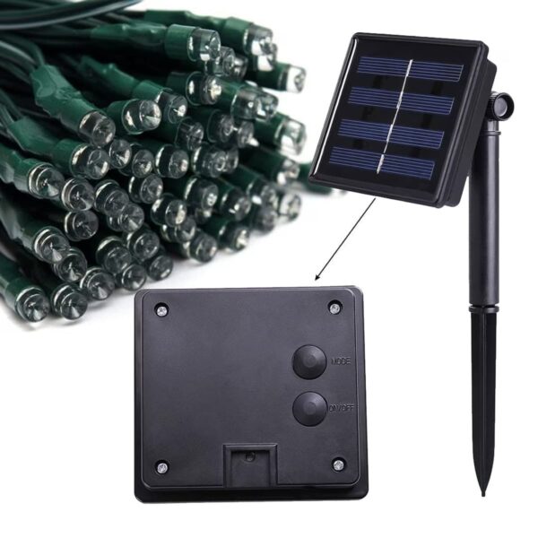 τμχ LED Ηλιακά Χριστουγεννιάτικα Λαμπάκια RGB