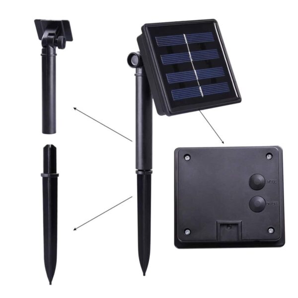 τμχ LED Ηλιακά Χριστουγεννιάτικα Λαμπάκια RGB