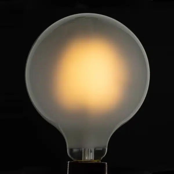 LED Filament Λάμπα E27 G125 12W 1200 lm Frosted Γυαλί Θερμό Λευκό 2800K 2