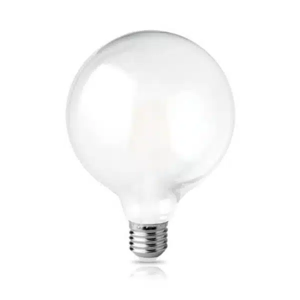 LED Filament Λάμπα E27 G125 12W 1200 lm Frosted Γυαλί Θερμό Λευκό 2800K