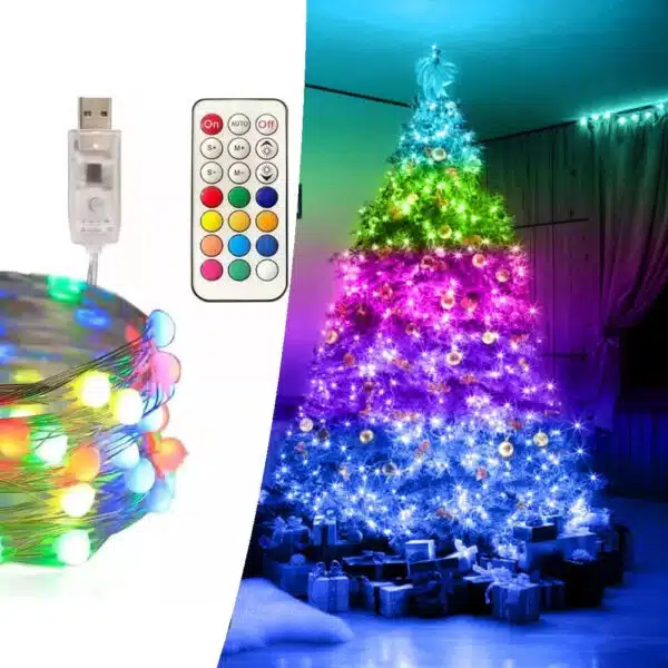 Smart Χριστουγεννιάτικα Λαμπάκια LED RGB τμχ IP