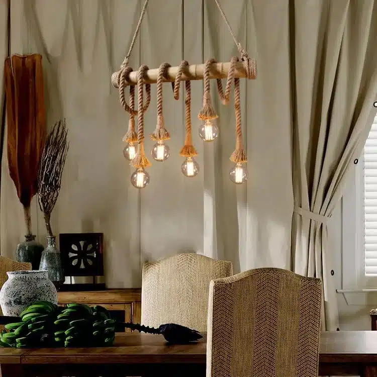 Lado Vintage Κρεμαστό Φωτιστικό με σχοινί 3