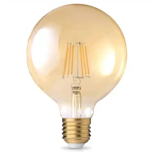 LED Filament G95 E27 8W Θερμό Λευκό Dimmable 44 058719