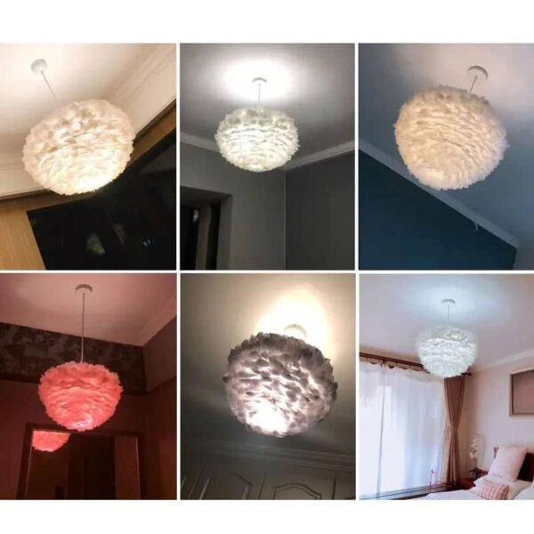 Roma B Feather Φωτιστικό οροφής με πούπουλο 1ΧΕ27 D50 (3)