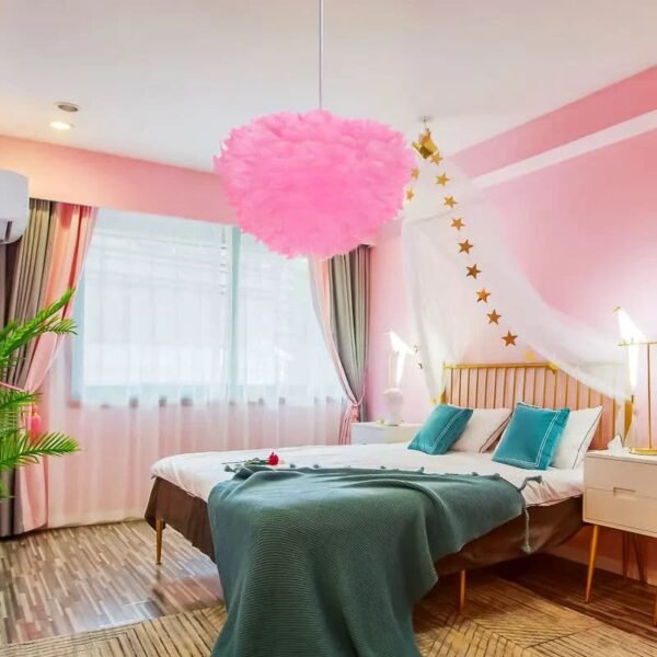 Roma B Feather Φωτιστικό οροφής με πούπουλο 1ΧΕ27 D50 (5)