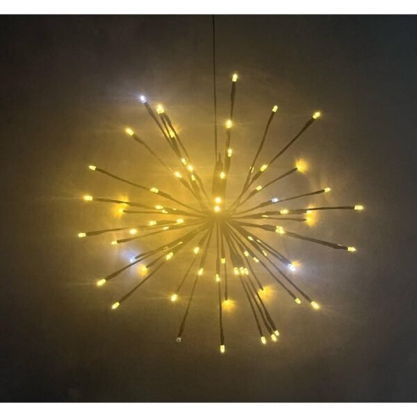 80LED Αστέρι Φ40 με 70τμχ Σταθερά Θερμό Λευκό