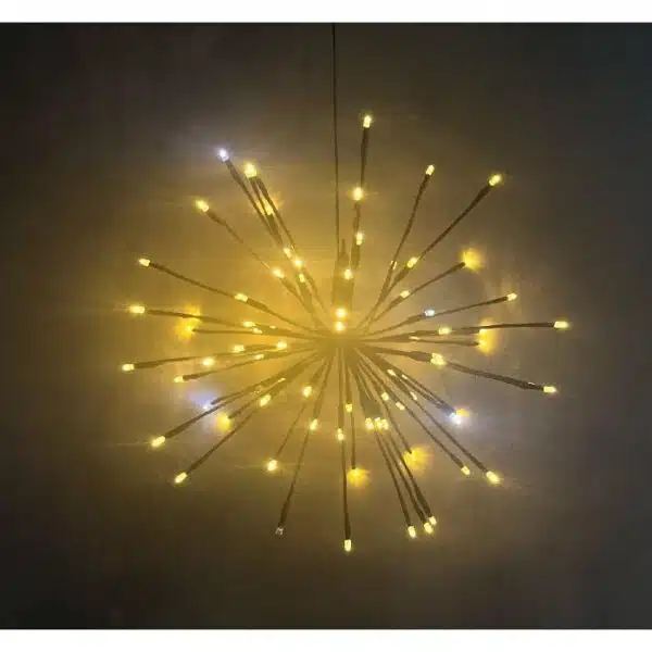 80LED Αστέρι Φ40 με 70τμχ Σταθερά Θερμό Λευκό