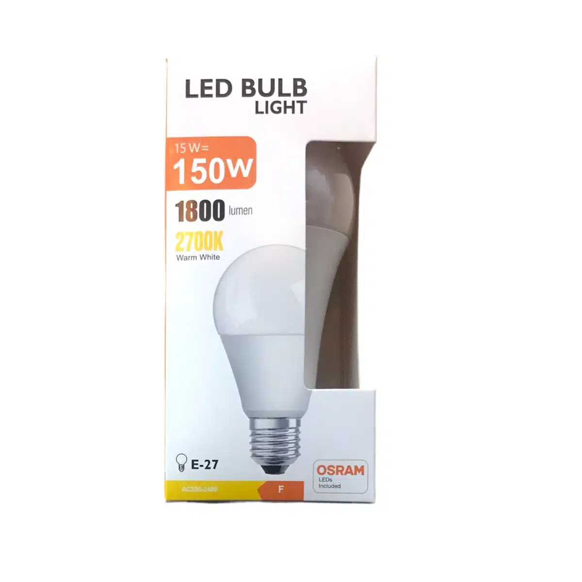 Osram chip Λαμπτήρας LED E27 15W 220 240V 1800Lm