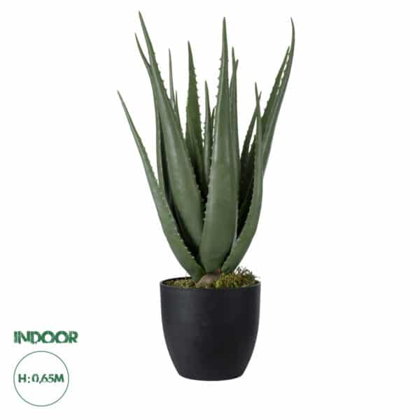 GloboStar® Artificial Garden ALOE 20066 Τεχνητό Διακοσμητικό Φυτό Αλόη Υ65cm | 91,88 €