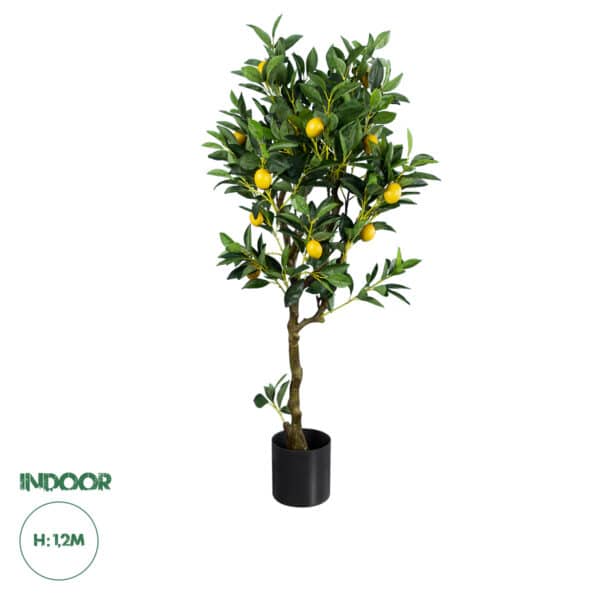 GloboStar® Artificial Garden LEMON TREE 20213 Τεχνητό Διακοσμητικό Δέντρο Λεμονιά Υ120cm | 89,02 €