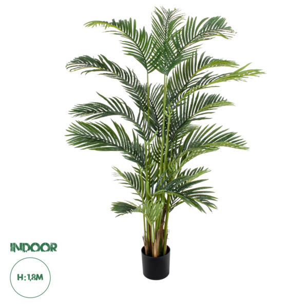 GloboStar® Artificial Garden ARECA PALM TREE 20420 Τεχνητό Διακοσμητικό Φυτό Φοινικόδεντρο Αρέκα Υ180cm | 134,63 €