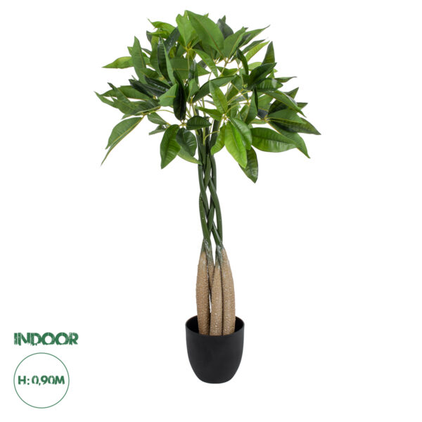 GloboStar® Artificial Garden PACHIRA GLABRA 20427 Τεχνητό Διακοσμητικό Φυτό Παχίρα της Τύχης Υ90cm | 75,86 €