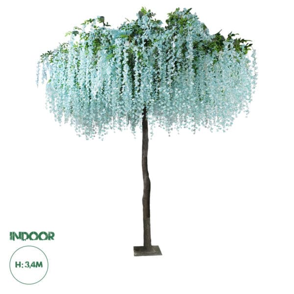 GloboStar® Artificial Garden WISTERIA FLOWER TREE 20433 Τεχνητό Διακοσμητικό Δέντρο Βιστερία Υ340cm | 1.671,14 €