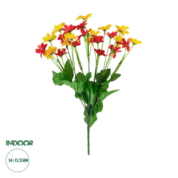 GloboStar® Artificial Garden MARGARET BOUQUET 78207 Τεχνητό Διακοσμητικό Μπουκέτο με Μαργαρίτες M20 x Π20 x Υ35cm | 2,97 €