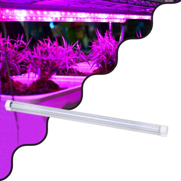 GloboStar® 85961 Linear Grow Light Full Spectrum LED Γραμμικό Φωτιστικό Ανάπτυξης Φυτών Θερμοκηπίου 60cm SMD 2835 40W 160° AC230V IP54 Εσωτερικού Χώρου για Κάλυψη Επιφάνειας 0.6m x 0.6m Πλήρους Φάσματος Φωτισμού | 28,30 €