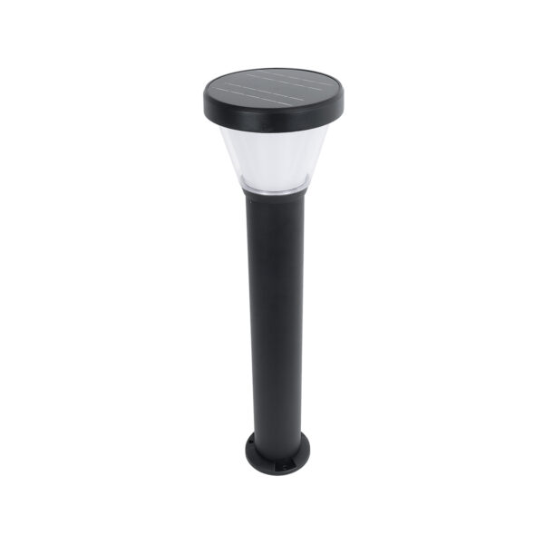 GloboStar® SOLARDIS 90523 LED Solar Bollard Light Κολωνάκι Κήπου Εξωτερικού Χώρου 10W 180lm 120° με Ενσωματωμένο Φωτοβολταϊκό Panel 6V 5W & Επαναφορτιζόμενη Μπαταρία Li-ion 3.2V 6000mAh με Αισθητήρα Ημέρας-Νύχτας - Αδιάβροχο IP65 Φ24 x Υ88cm Ψυχρό Λευκό 6000K - 2 Χρόνια Εγγύηση | 97,09 €