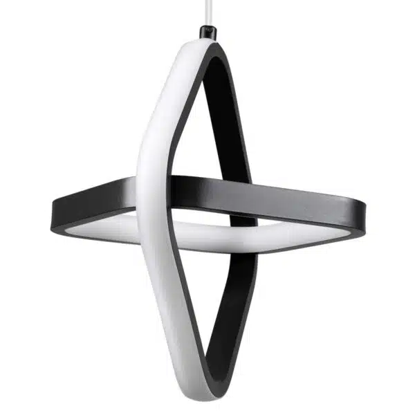 Bianca Κρεμαστό Φωτιστικό Οροφής LED CCT 20W AC 220-240V Μαύρο - Image 4