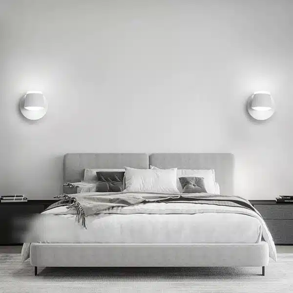 100080WH MASON Φωτιστικό Τοίχου/Απλίκα LED 6W AC 220V Λευκό Μεταλλικό Θερμό Λευκό 3000K - Image 3