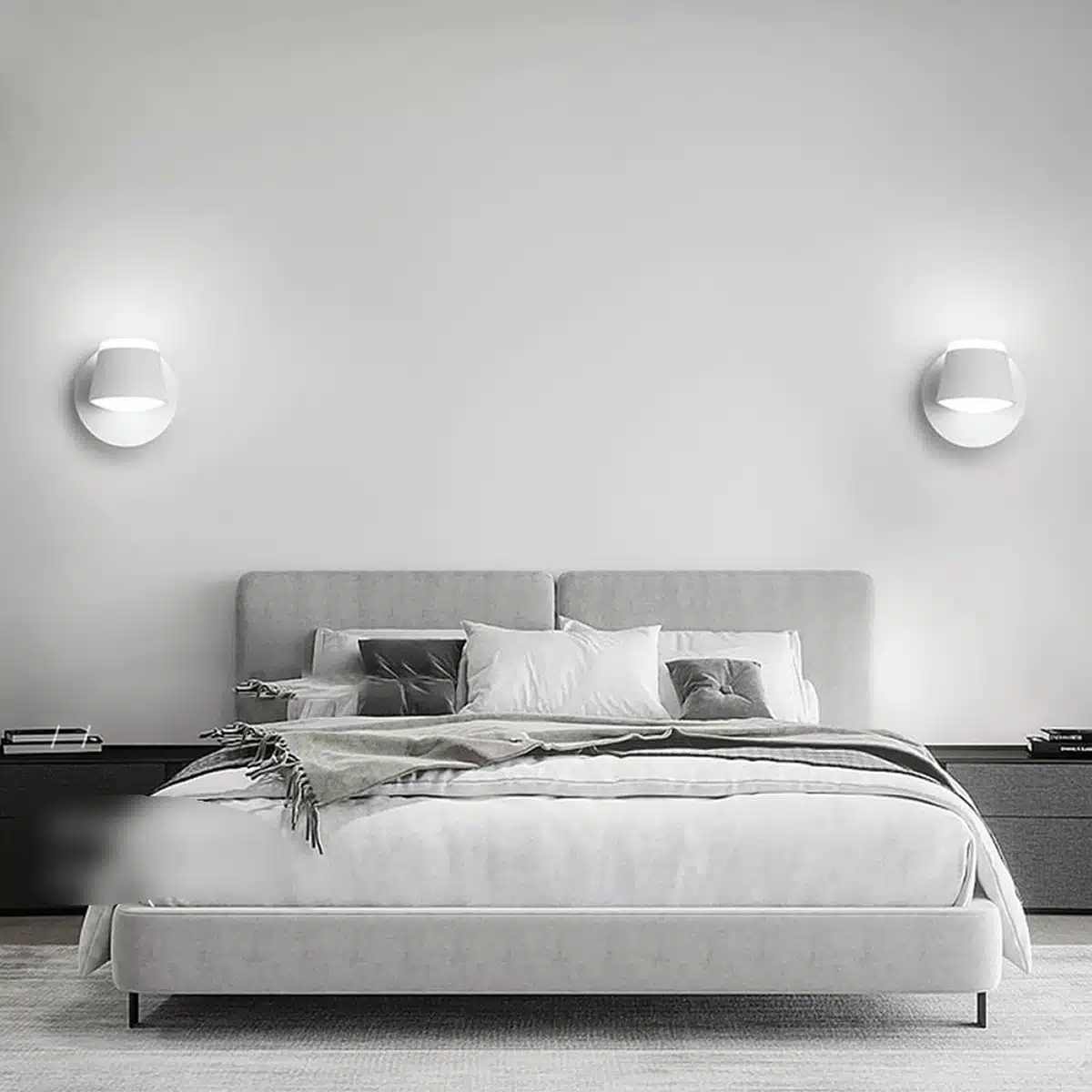100080WH MASON Φωτιστικό Τοίχου/Απλίκα LED 6W AC 220V Λευκό Μεταλλικό Θερμό Λευκό 3000K - Image 3