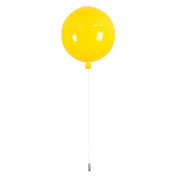 GloboStar® BALLOON 00651 Μοντέρνο Παιδικό Φωτιστικό Οροφής Μονόφωτο Κίτρινο Πλαστικό Μπάλα Φ30 x Υ33cm | 51,59 €