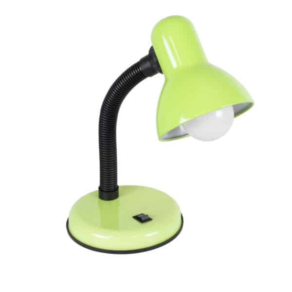 GloboStar® STUDENT GREEN 01533 Μοντέρνο Επιτραπέζιο Φωτιστικό Γραφείου Μονόφωτο 1 x E27 Πράσινο με Λευκό Μεταλλικό με Διακόπτη ΟN/OFF Καμπάνα Φ12 x Υ32cm | 6,52 €