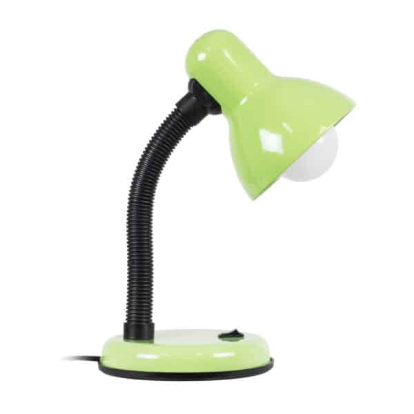 GloboStar® STUDENT GREEN 01533 Μοντέρνο Επιτραπέζιο Φωτιστικό Γραφείου Μονόφωτο 1 x E27 Πράσινο με Λευκό Μεταλλικό με Διακόπτη ΟN/OFF Καμπάνα Φ12 x Υ32cm | 6,52 €