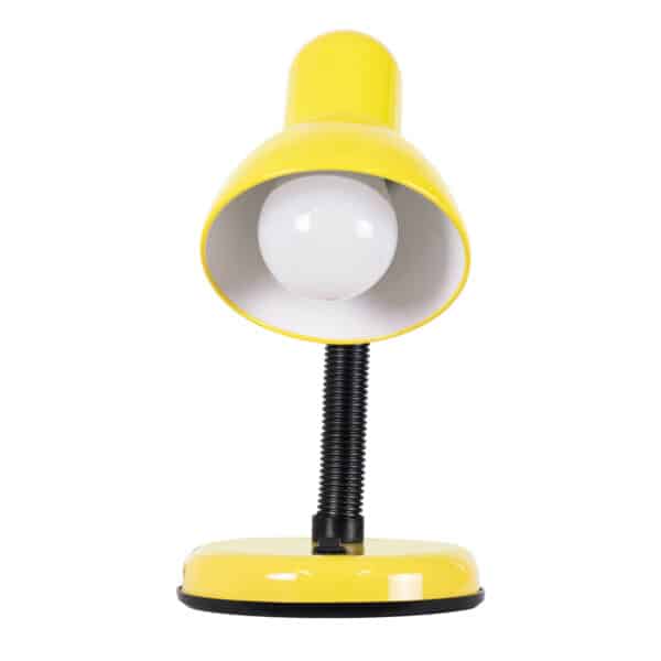 GloboStar® STUDENT YELLOW 01536 Μοντέρνο Επιτραπέζιο Φωτιστικό Γραφείου Μονόφωτο 1 x E27 Κίτρινο με Λευκό Μεταλλικό με Διακόπτη ΟN/OFF Καμπάνα Φ12 x Υ32cm | 6,52 €