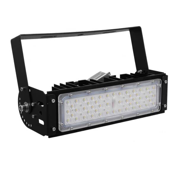 GloboStar® GOLIATH 90100-1 LED Προβολέας Γηπέδου - Φωτιστικό Tunnel 50W 8000LM 75°*135° AC 100-277V IP65 Μ32 x Π12 x Υ9cm Ψυχρό Λευκό 5000K - MeanWell Driver & LumiLEDs Chip - 5 Χρόνια Εγγύηση | 104,57 €