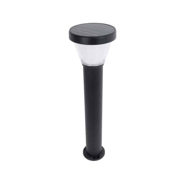 GloboStar® SOLARDIS 90523 LED Solar Bollard Light Κολωνάκι Κήπου Εξωτερικού Χώρου 10W 180lm 120° με Ενσωματωμένο Φωτοβολταϊκό Panel 6V 5W & Επαναφορτιζόμενη Μπαταρία Li-ion 3.2V 6000mAh με Αισθητήρα Ημέρας-Νύχτας - Αδιάβροχο IP65 Φ24 x Υ88cm Ψυχρό Λευκό 6000K - 2 Χρόνια Εγγύηση | 97,09 €