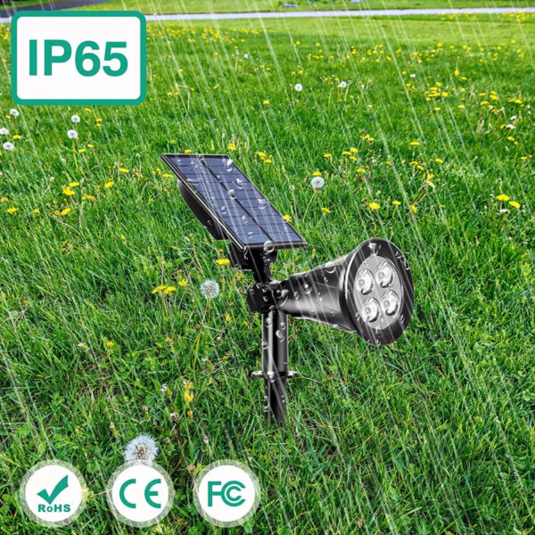 100178 Αδιάβροχο Ηλιακό Σποτ κήπου RGB 1.5Watt - Li-ion battery 800mAh IP65 | 23,84 €