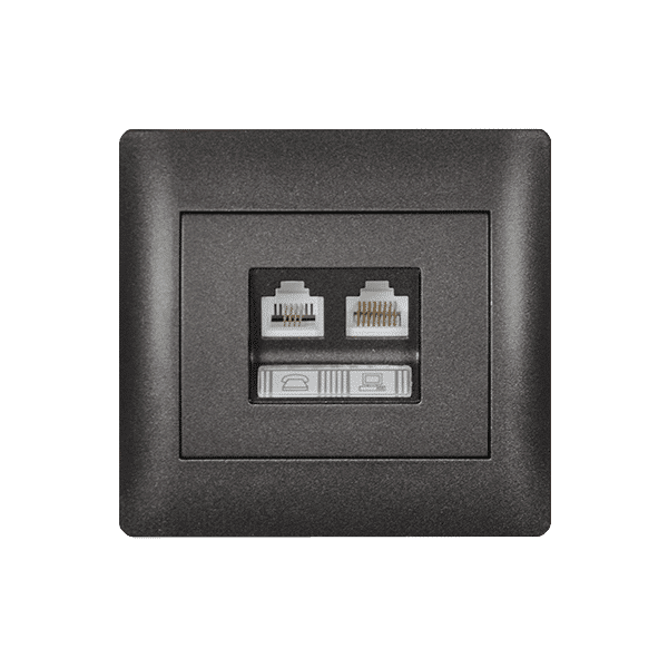 RHYME RJ11+RJ45 ΓΡΑΦΙΤΗΣ ΜΕΤΑΛΛΙΖΕ