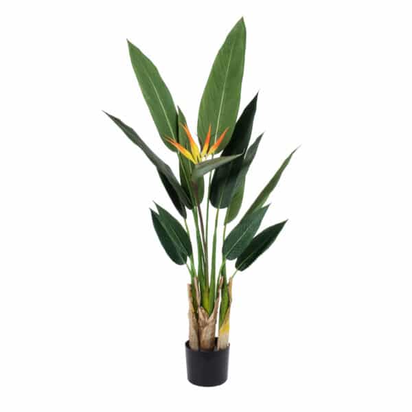 GloboStar® Artificial Garden STRELITZIA REGINAE 20031 Τεχνητό Διακοσμητικό Φυτό Στρελίτσια - Πουλί του Παραδείσου Υ120cm | 91,28 €