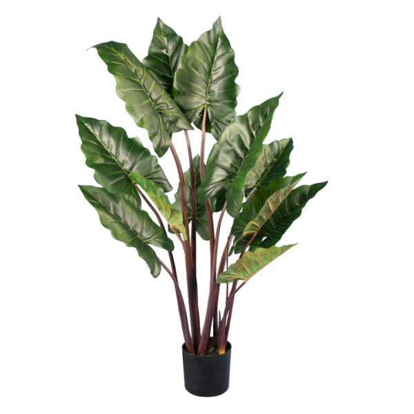 GloboStar® Artificial Garden RAINBOW TARO 20055 Τεχνητό Διακοσμητικό Φυτό Κολοκασία Υ140cm | 177,27 €