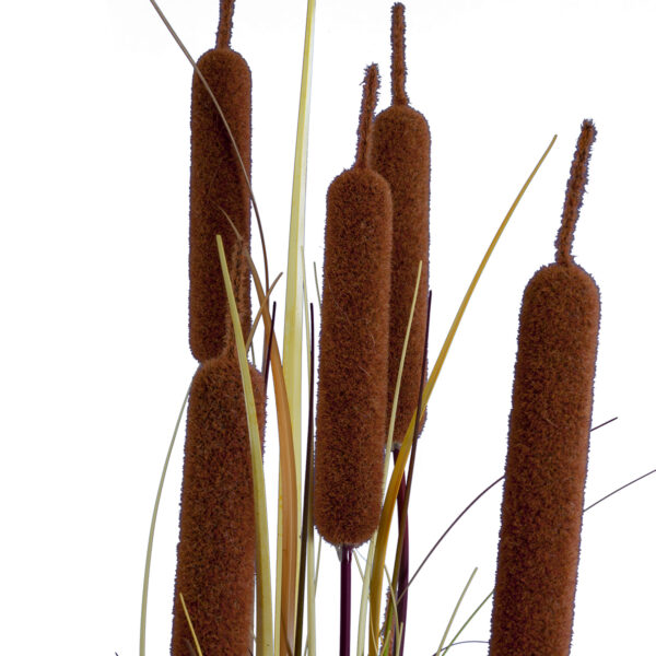 GloboStar® Artificial Garden TYPHA ANGUSTIFOLIA GRASS 20114 Τεχνητό Διακοσμητικό Φυτό Γρασίδι της Τύφας Υ150cm | 113,30 €