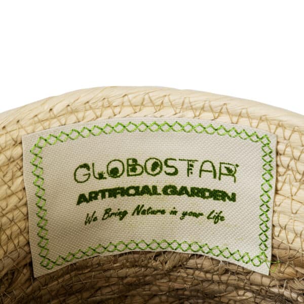 GloboStar® Artificial Garden MYKONOS 20280 Διακοσμητικό Πλεκτό Καλάθι - Κασπώ Γλάστρα - Flower Pot Μπεζ με Μακραμέ Φ25cm x Υ19cm | 15,03 €