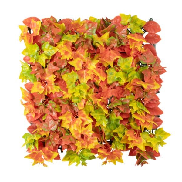 GloboStar® Artificial Garden AUTUMN MAPLE 20349 Τεχνητό Διακοσμητικό Πάνελ Φυλλωσιάς - Κάθετος Κήπος σύνθεση Φθινοπωρινός Σφένδαμος Μ50 x Π50 x Υ10cm | 23,07 €