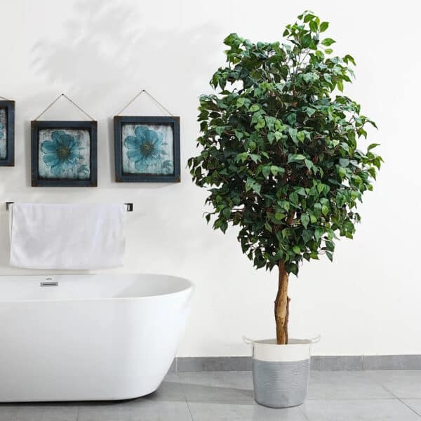 GloboStar® Artificial Garden FICUS BENJAMINA TREE 20431 Τεχνητό Διακοσμητικό Φυτό Φίκος Μπενζαμίνη Υ210cm | 213,18 €