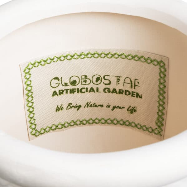 GloboStar® Artificial Garden YUKATAN 20513 Διακοσμητικό Κεραμικό Κασπώ Γλάστρα - Flower Pot Μπεζ Φ16 x Υ17.5cm | 18,64 €